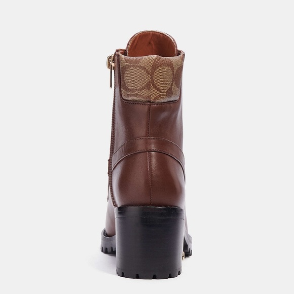 Coach Jill Walnut Leather Ankle Boots. Like New Condition. - Picture 3 of 15